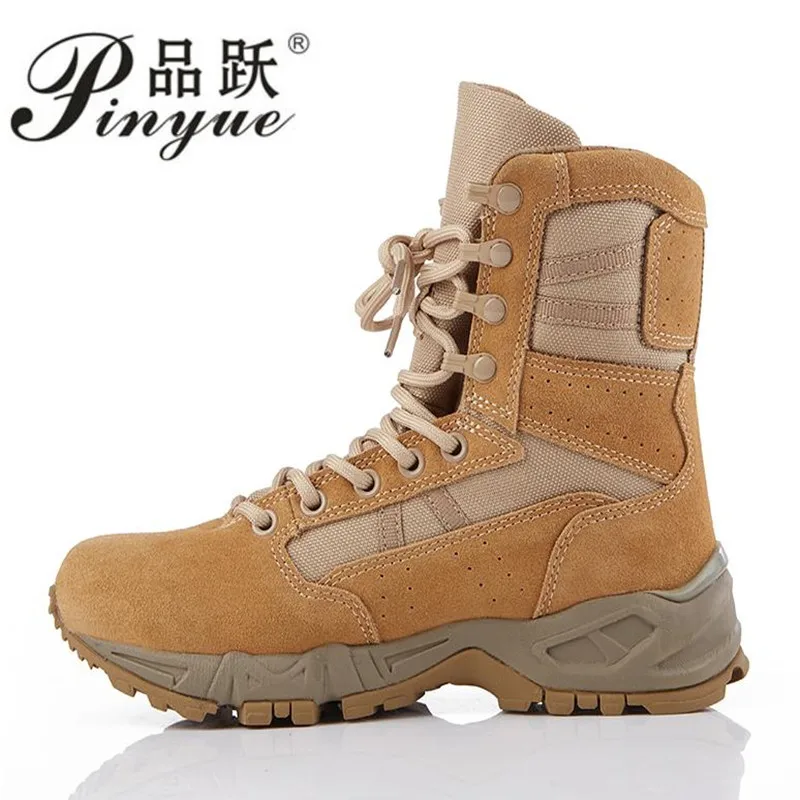 

Quality Ankle Boots for Men Desert Plafform Boots Outdoor Cow Suede Comfort Men's Boots Waterproof Non-slip High Top Boots