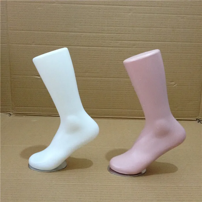 Free shipping! 2pc/lot Plastic Male Foot Mannequin Male Foot Model Made In China Factory Direct Sell