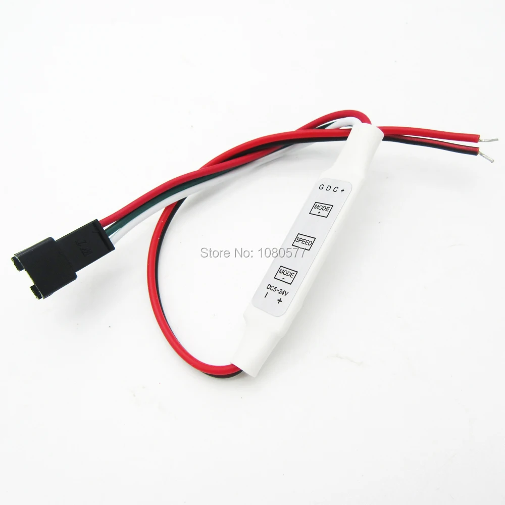 10pcs Mini 3Key RGB Controller Connector for DC5V 12V 24V Pixels Dream Color WS2811 WS2812B LED Strip Light