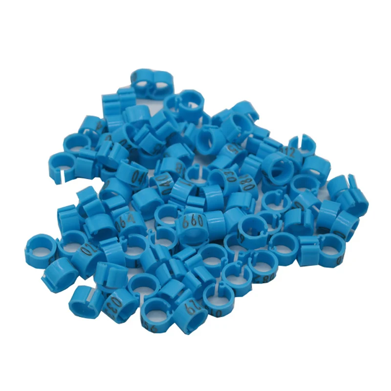 100 Pcs 8mm Identify Ring Carrier Pigeon Training Supplies Leg Number Bird Bands