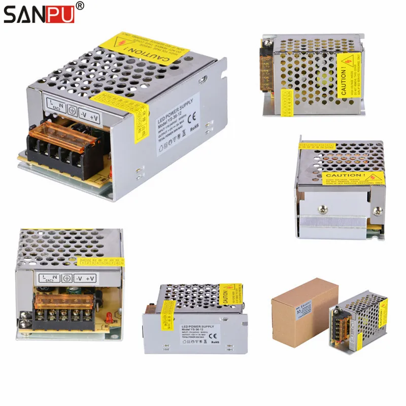 SMPS LED Power Supply 36W 12V 3A Constant Voltage Switch Drivers 220v 230v AC/DC Light Transformer Full Container Load Wholesale