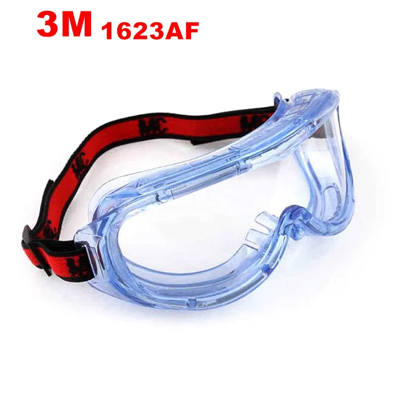 3M 1623AF Anti-Lmpact And Anti Chemical Splash Glasses Goggle Safety Goggles Economy Clear Anti-Fog Lens Eye