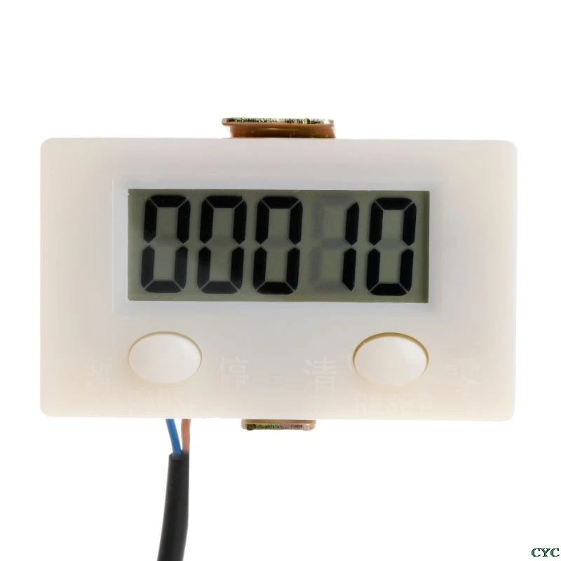 Digital 5 Digit LCD Electronic Punch Counter With Microswitch Reset&Pause Button