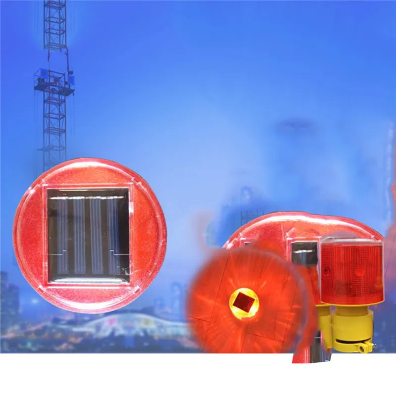 Solar Powered Traffic Warning Light Safety Signal Cone Beacon Alarm Lamp Tower Hanging Light Outdoor Solar Lamp