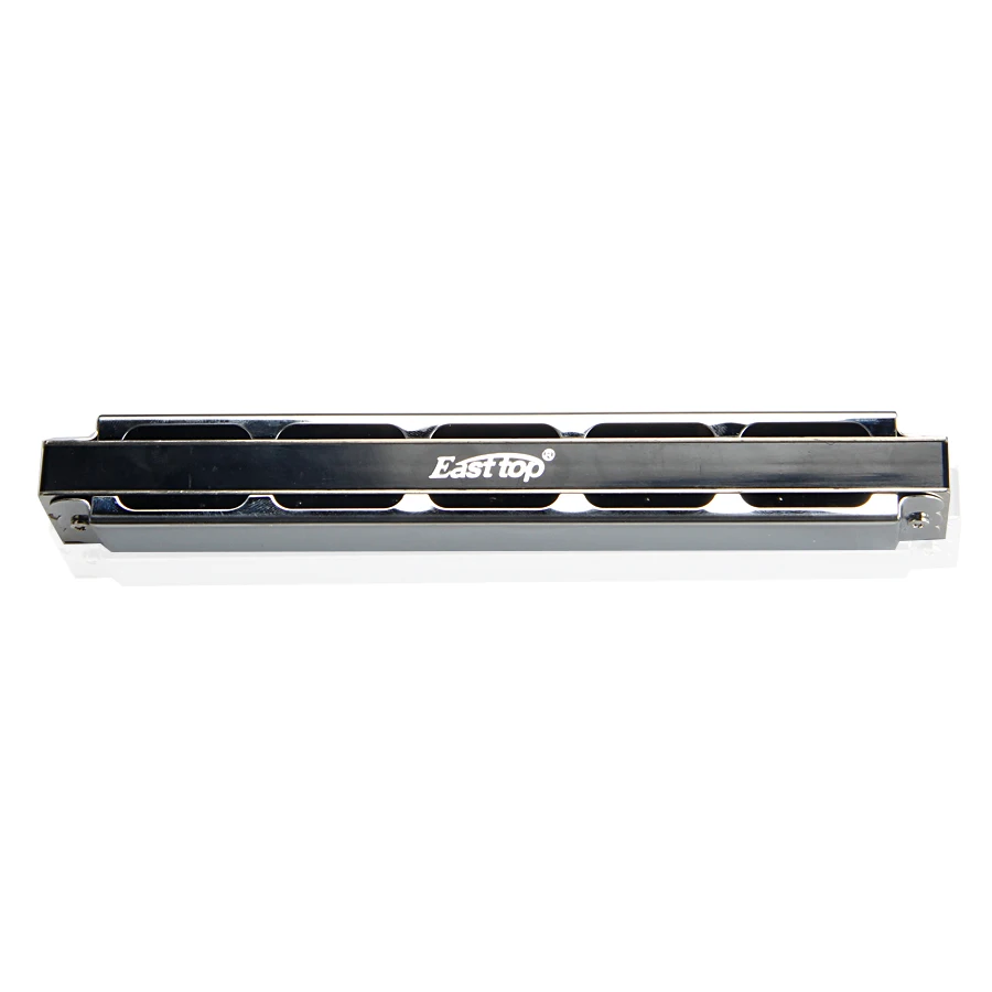 East top T2403 24 Holes Tremolo Harmonica A B C D E F G A# C# D# F# G# Full Tone Quality Silver Polyphony Harmonica Musical Gift