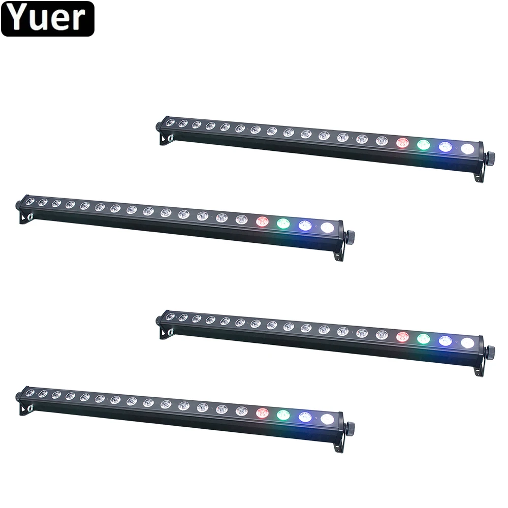 4Pcs/Lot Disco DJ Bar Light 18x4W RGBW 4in1 LED Wall Washer Light DMX512 Horse Race Lamp Led Wash Bar KTV DJ Disco Back light