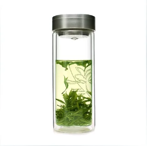 

Large capacity leak-proof 500ml double layer glass teapot male women's water pot