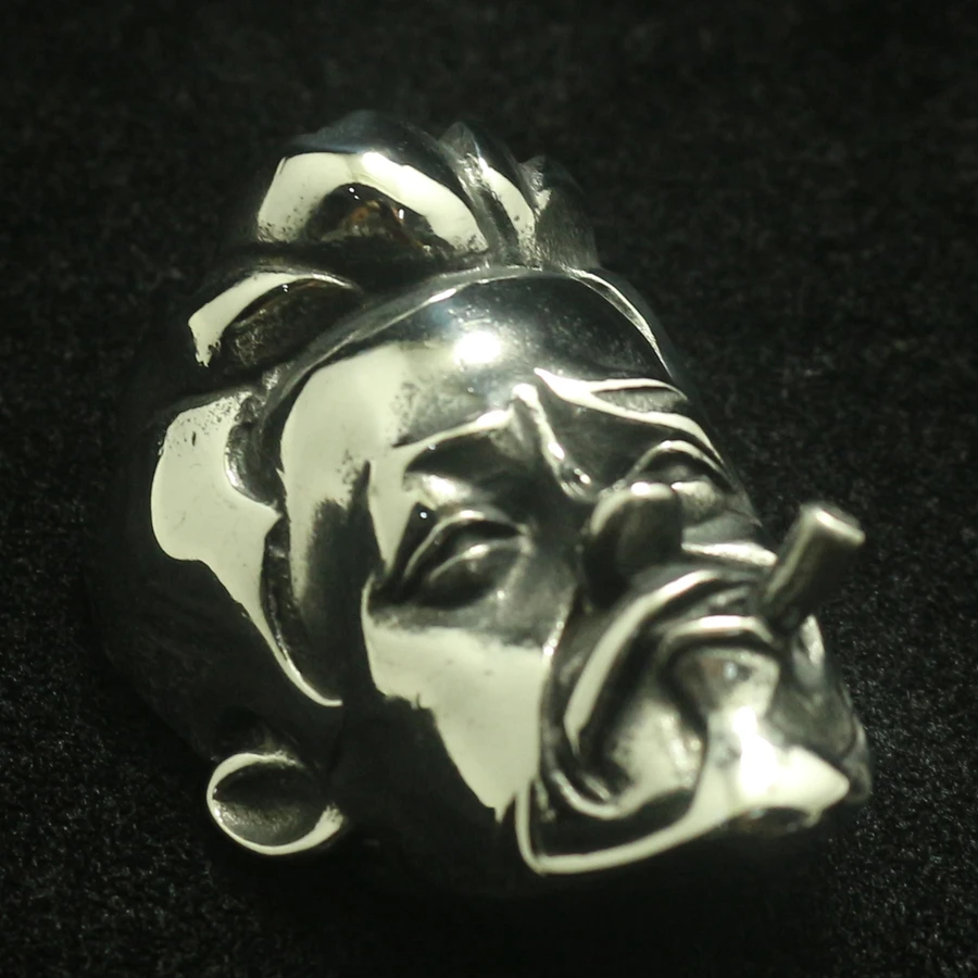 Men 316L Stainless Steel Cool Big Hero Iron Man Robert Downey Jr. Cool Pendant