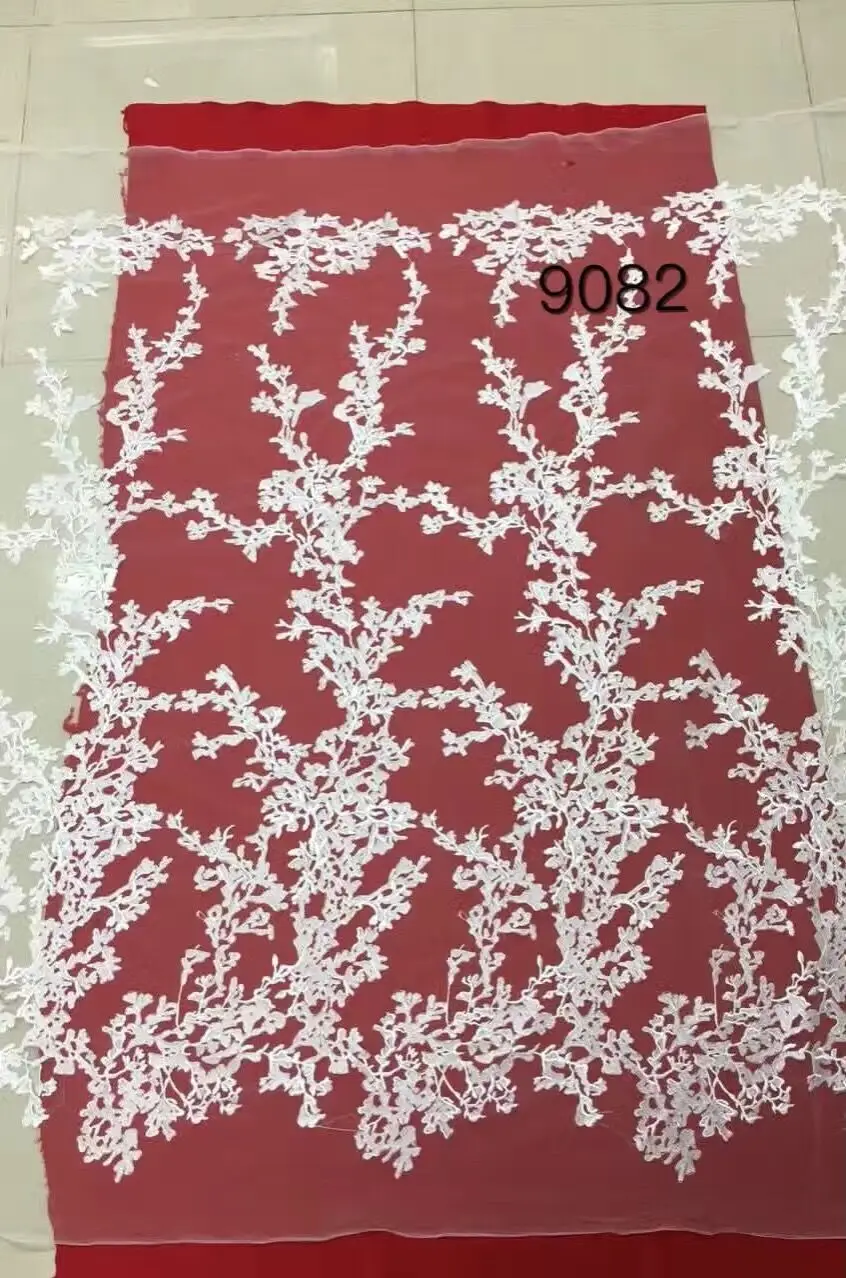 

High Quality Nigerian Wedding Lace FabricSYJ-102735 Embroidery 5 Yards/Lot Arrival French Net Lace Fabric