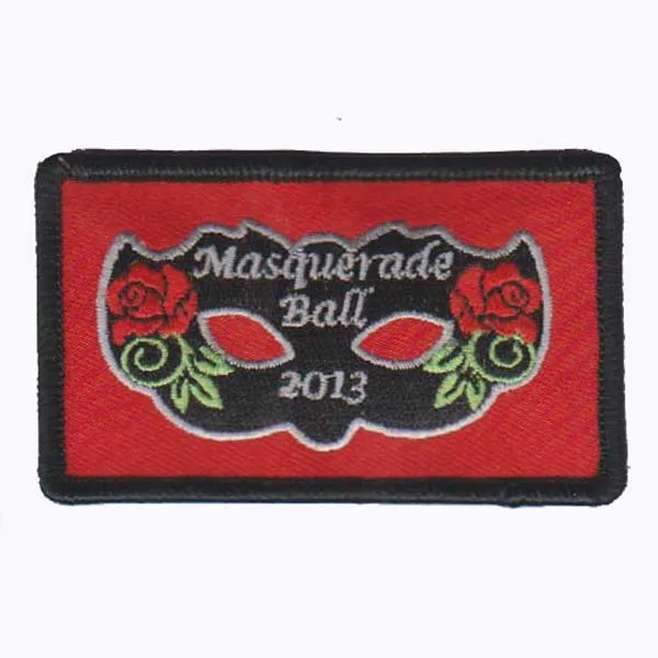 Embroidered badges, made of Twill, available in various designs, with 50pcs MOQ, 100pcs/lot,  free shipping