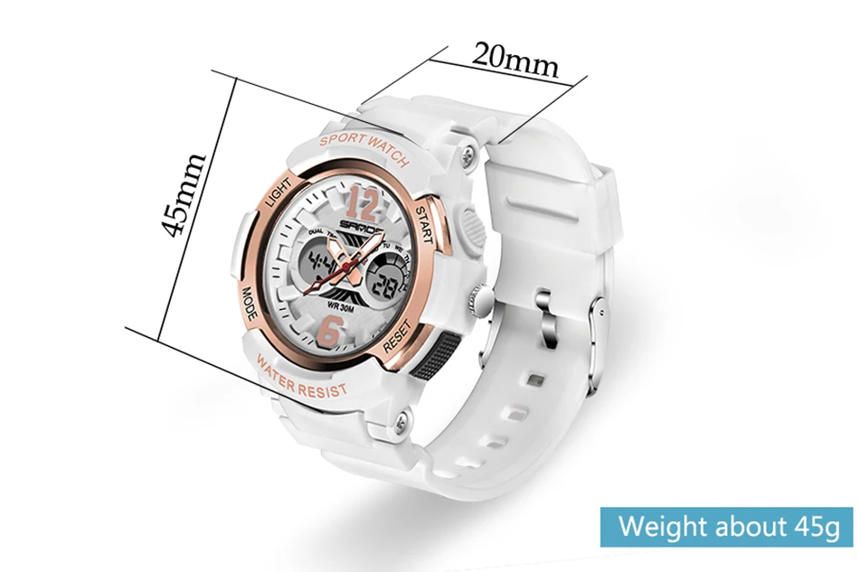 Women's LED Digital Sports Watch description 4