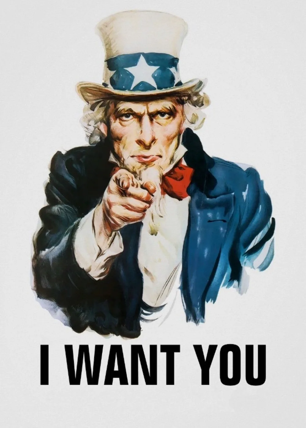 Home Decor Uncle Sam I want you-Silk  Art Poster Wall Sticker Decoration Gift