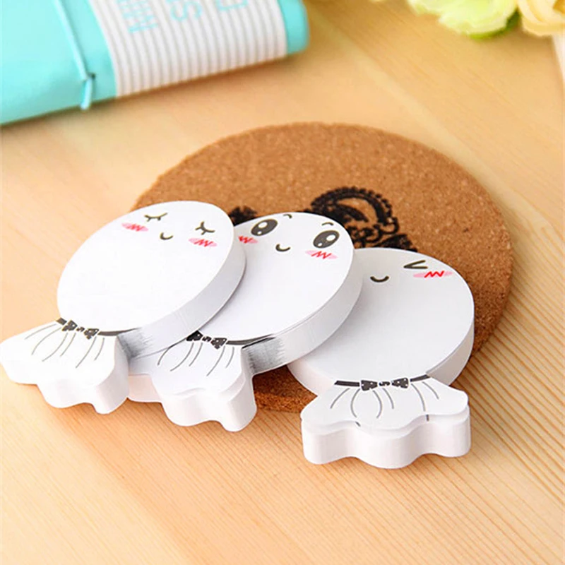 3/pcs Cute Sunny Doll N Times Sticky Notes Memo Pad Paper Sticker Gift Cartoon message Wall stickers Fridge Magnets