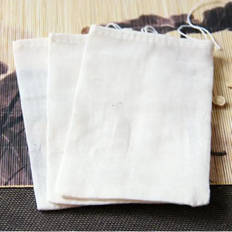 

Multifunctional Cotton Drawstring Strainer Reusable Chinese Medicine Filter Bag Kitchen Soup Bag Tea Bags F20173312