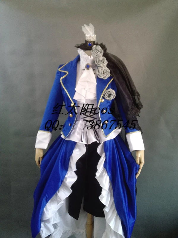 Free ship royal blue medieval dress Renaissance Gown queen costume Victorian /Marie Antoinette/civil war/Colonial Belle Ball