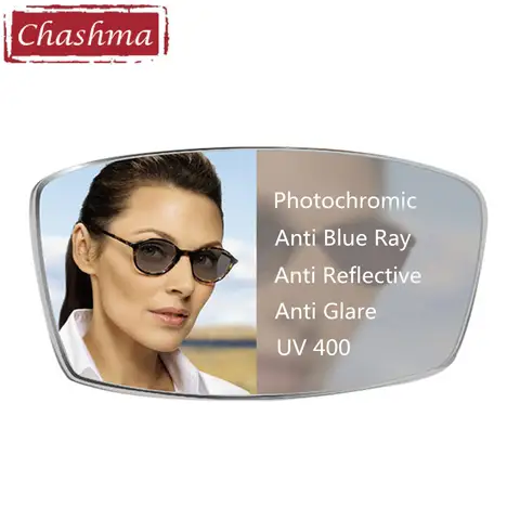 Eye Lens Photochromic Anti Blue Ray lentes hombre Black Lenses for Eyes Prescription 1.56 index 1.61 Thin 1.67 Degree Glass