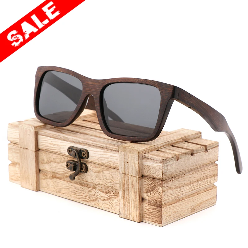 Gafas de sol de bambú para hombre y mujer, lentes polarizadas hechas a mano, productos de madera, UV400, regalos
