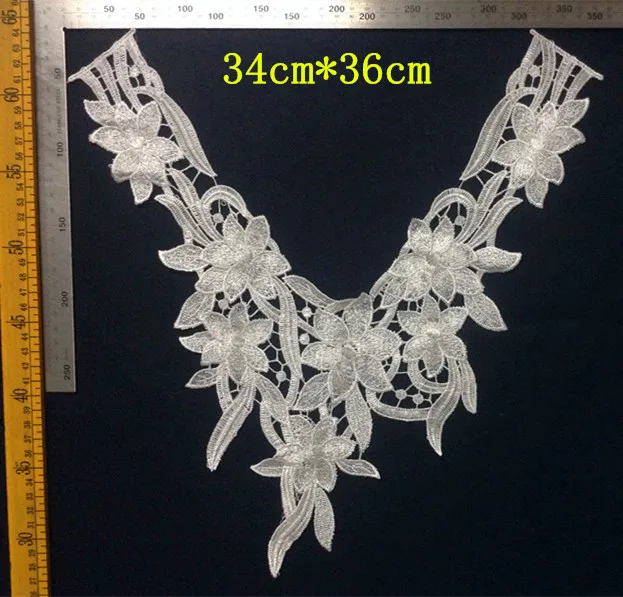 

34cm*36cm polyester embroider flora motif collar applique,embroidery decoration collar,XERY-YSF0509K