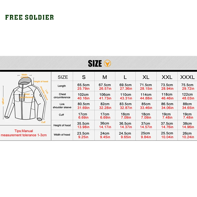 FREE SOLDIER Outdoor sports camping hiking tactical military skincoat UV protected ultralight jacket breathable coat for men