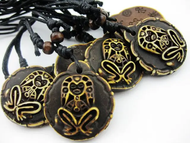 12 necklace Taino Coqui Frog Cemi Sun Turtles Kokopelli Imitate Jewelry