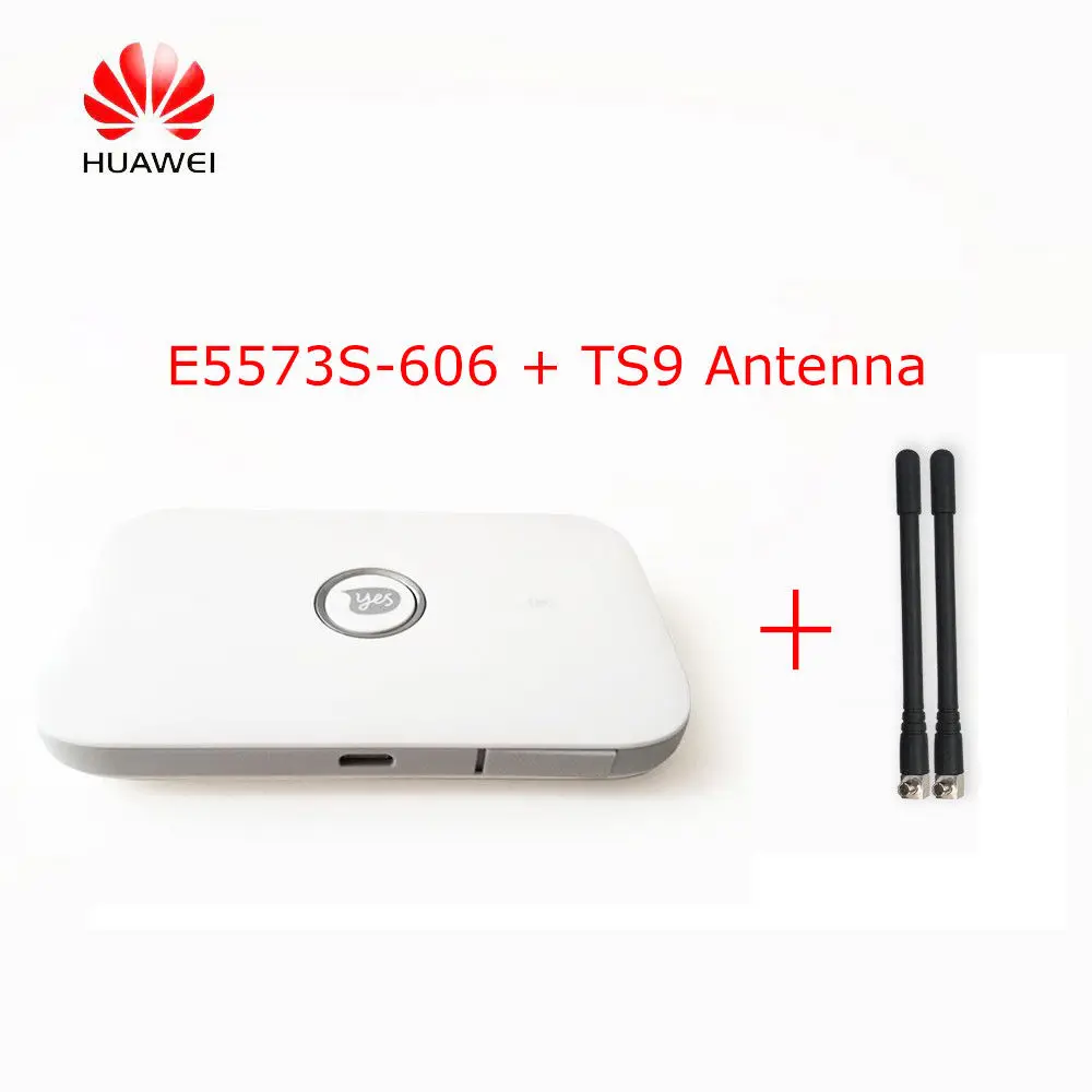 Unlocked Huawei E5573s-606 CAT4 150 M 4G LTE WiFi Router Draadloze + 2 STUKS Antenne