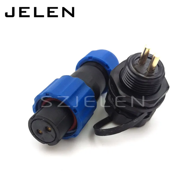 SD13, 1 2 3 4 5 6 7pin plug connector waterproof and dustproof (female) socket (male), LED power cable connector, IP68