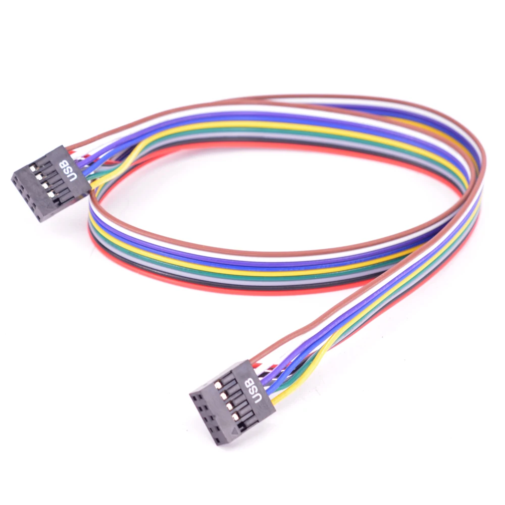 Desktop 9Pin USB header Female to Female cable PC computer 10Pin USB 2.0 M/M data transfer cable 24AWG 50cm