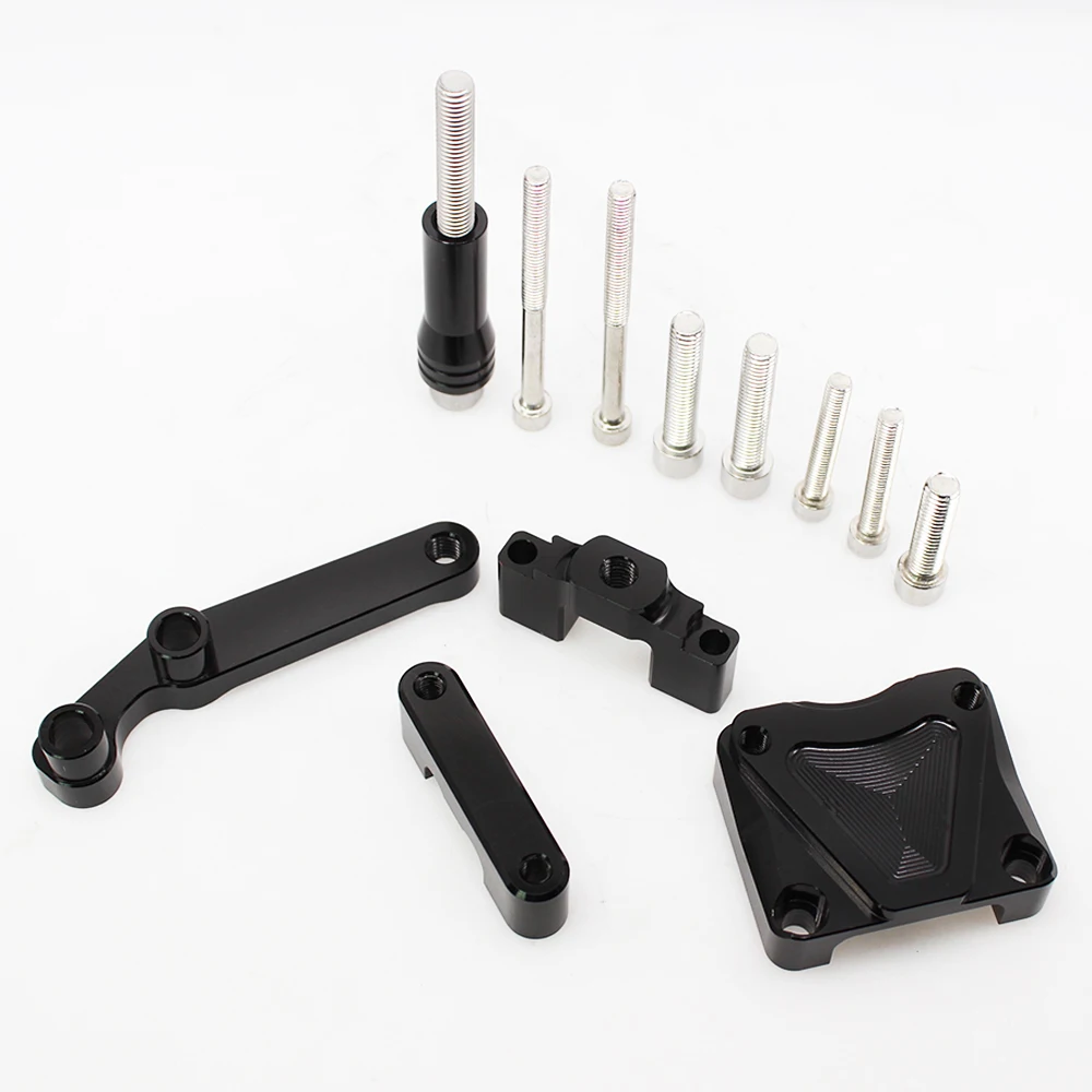 

For Kawasaki EX300 ZX300R NINJA 300R 2013 Motorcycle Steering Damper Stabilizer Bracket CNC Aluminum Mounting Support Kit Holder