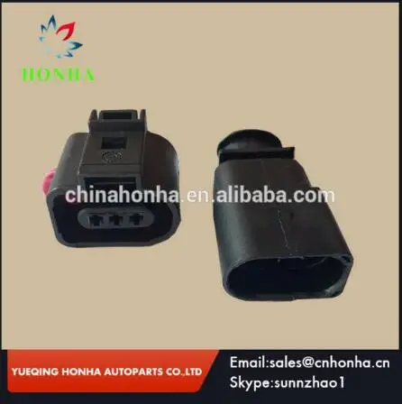 

3 Way Female And Male 1.5mm Auto Temp Sensor Plug Valve Plug Waterproof Connector 1J0973703 1J0 973 703 1K09738