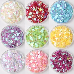 iSequins 720pcs/Lot AB Plated Color 6mm CUP Round Sequins Paillettes Sewing Wedding Craft Scrapbook, Women Garments Accessories