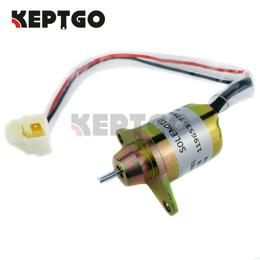 119653-77950 119285-77950 1503ES-12S5SUC5S SA-4562T SA-5213 12V Fuel Shutoff Solenoid Valve For Yanmar 3TNE84 3TNE88 4TNE84