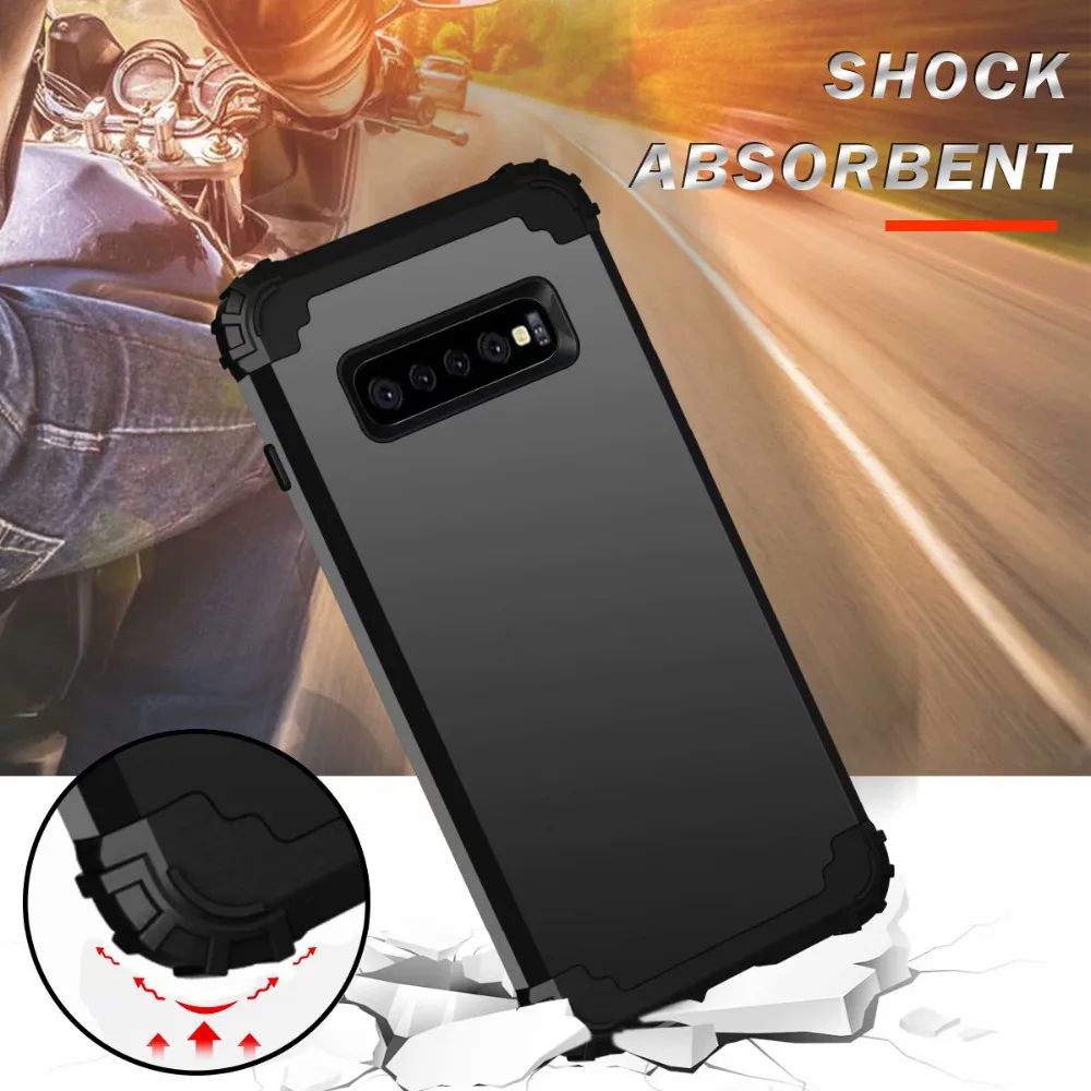 Těžký celní poplatek hybridizace sturdy brnění obhájce vysoký rázový nárazuvzdorné ochranný obal pouzdro pro Samsung galaxy S10/S10 PLUS