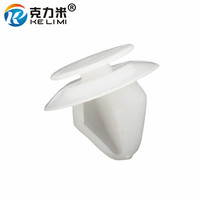 KE LI MI 50x Auto vehicles interior door board moulding fastener clips white plastic fasteners for Peugeot Citroen