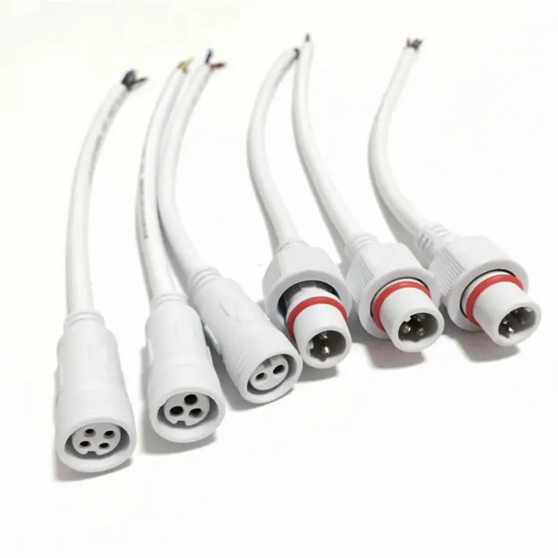 10 Pairs Mannelijke Vrouwelijke Plug Wit Waterdichte LED Connector 2pin 3pin 4pin Met IP68 40 cm 0.5 (mm2) kabel Voor LED Strip Verlichting