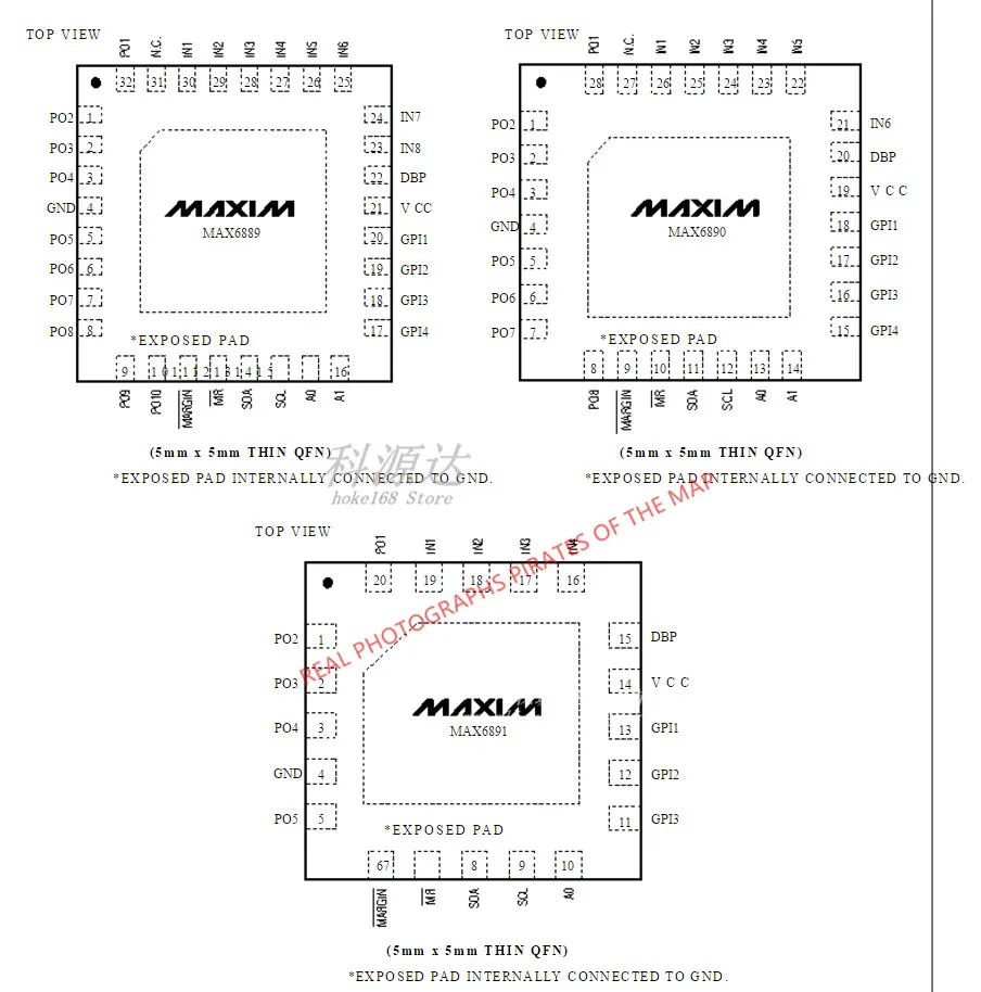 2 قطعة/الوحدة MAX6889ETJ QFN-32 MAX6889E MAX6889 6889E في المخزون