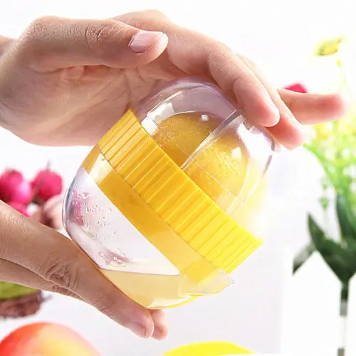 Mini Fruit Press Squeezer, Plastic Juicer, Juice, Lemon, Manual Citrus Hand, YH-460581, Hot Sale