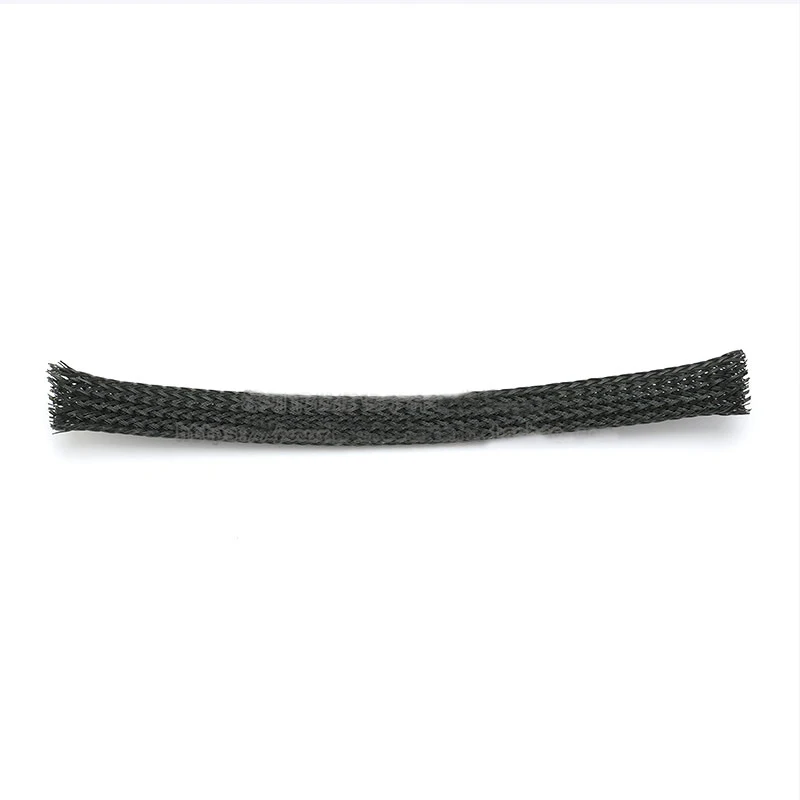 1M cable sleeve braided 4/5/6/7/8/10/12/15/18mm black Snakeskin mesh Wire Protecting PET Nylon Cable Sleeve wire mesh shock