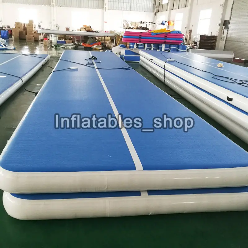 6x1x0,2m blaue aufblasbare Gymnastikmatratze Gym Tumble Airtrack Boden Tumbling Air Track zu verkaufen