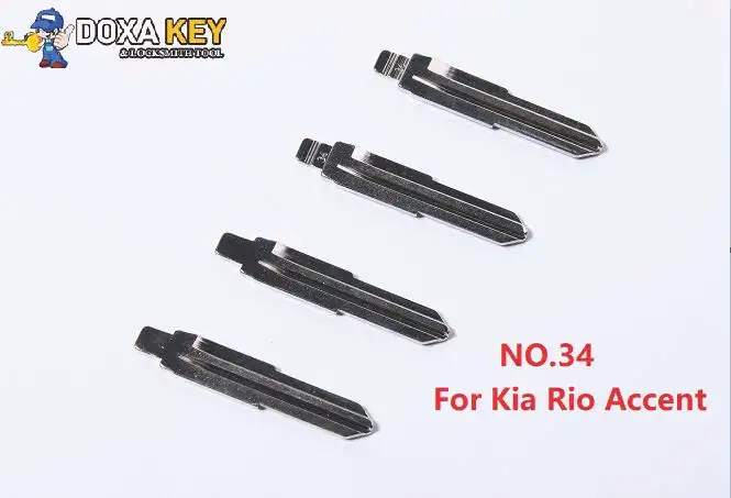 

Remote Key Blade For Kia Rio Accent NO.34 Metal Blank Uncut Flip KD900 KD