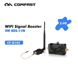 4W 4000mW 802.11b/g/n Wifi Wireless Amplifier Router 2.4Ghz WLAN Signal Booster Signal Booster with Antenna CF-G103