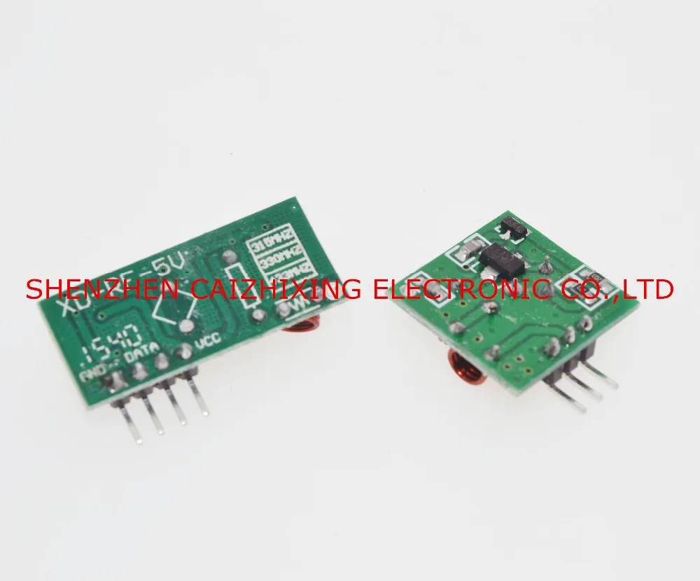 1set/2pcs RF wireless receiver module & transmitter module board Ordinary super- regeneration 433MHZ DC5V (ASK /OOK)