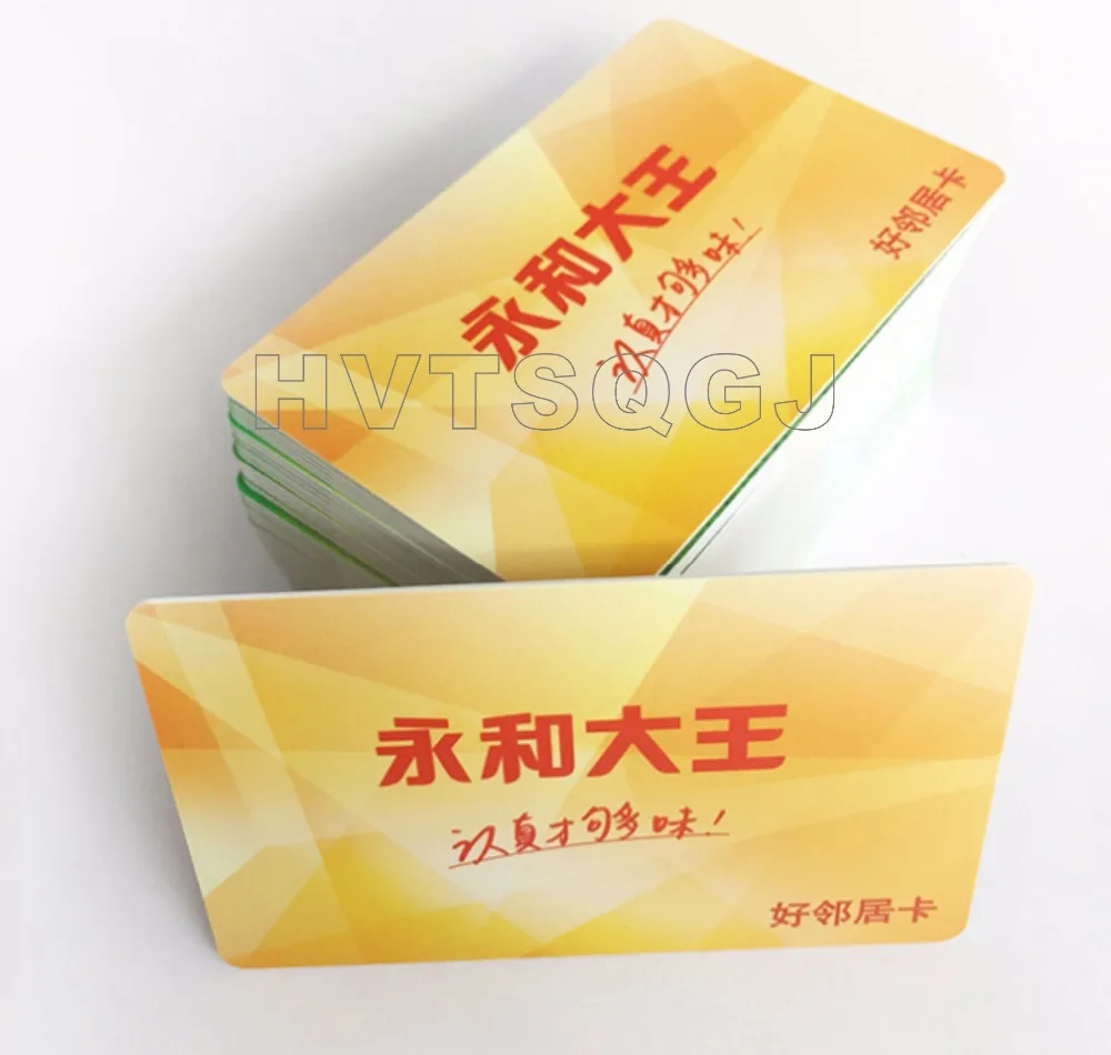 cmyk printing rfid 125khz tk4100 smart card  f1108 rfid tags  1000pcs/lot free shipping