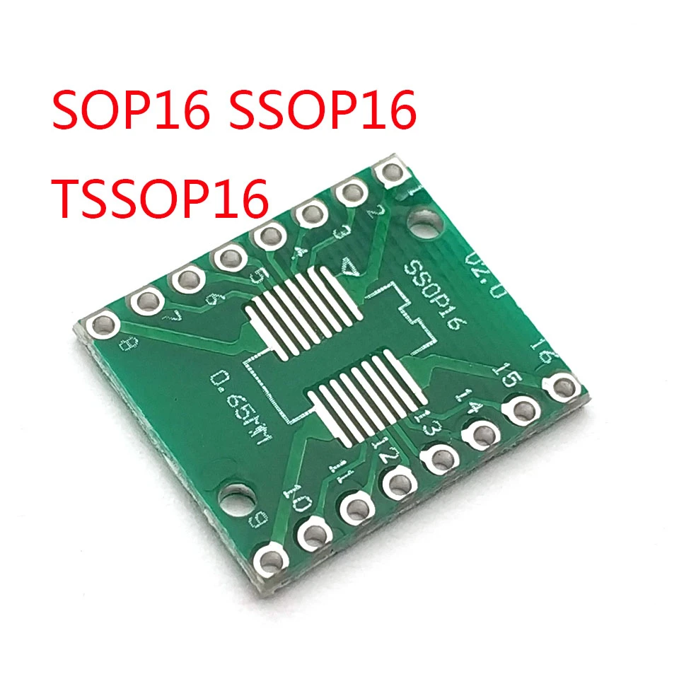 SOP16 SSOP16 TSSOP16 Wide Body Patch DIP DIP 0.65 / 1.27mm Adapter Plate