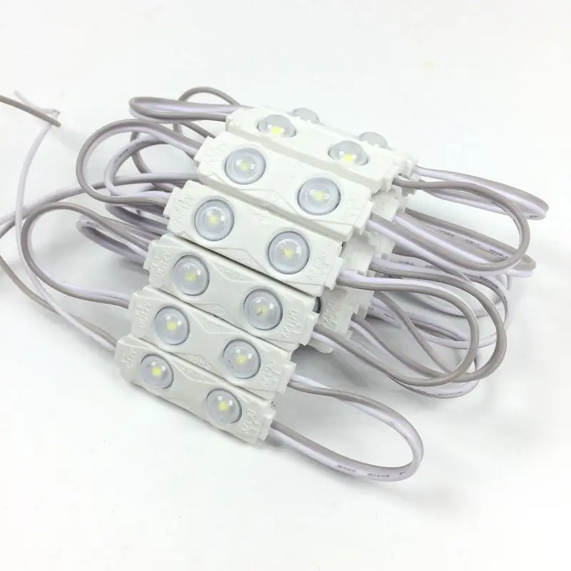 20pcs/lot DC 12V 2835 1.2W Injection molding Modules waterproof led advertising light Cool white