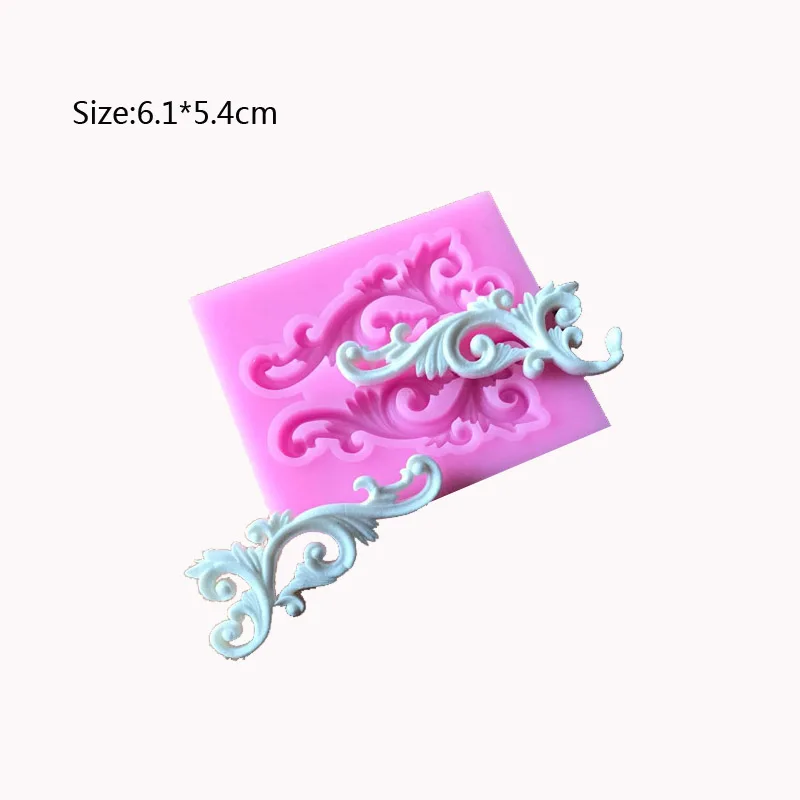 Hot Sale DIY Sugar craft Cake Vintage Relief Border Silicone Mold Fondant Mold Cake decorating Tools Gum paste Mold