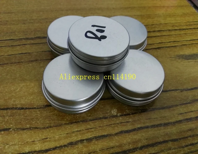 1000pcs/lot Free Shipping 10ml aluminum jars with screw lid 10g aluminum canister mini aluminum package container 41x15mm