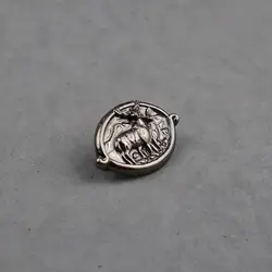 Elk Concho with Double Screws DIY Leathercraft Hardware Antique Nickel Finish Handbag Metal Accessories for Leather