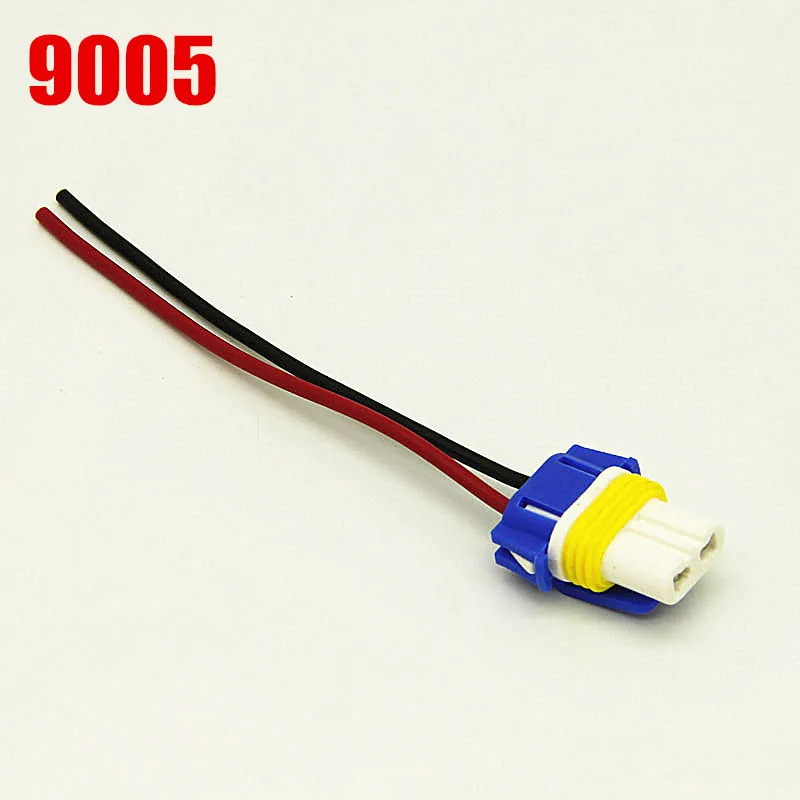 1PC Car  halogen lampp Connector Plug Extension Wire H7 H1 H3 H4 H11 9005 9006 Headlight cable adaptor