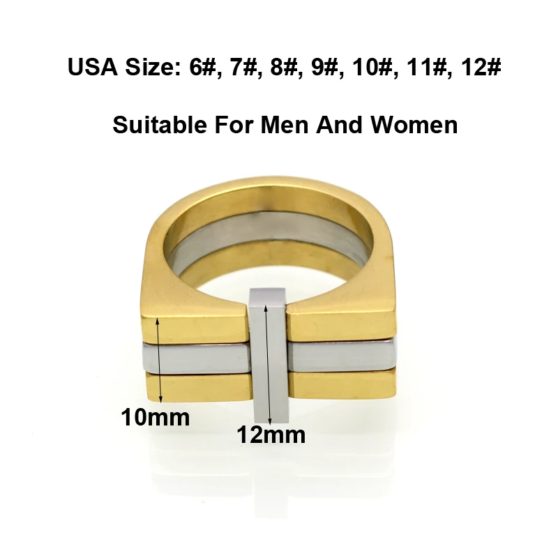 BORASI Fashion Classic Wedding Cross Ring For Men Woman Gold / Silver Color Frosted Matte Stainless Steel Metal Party Rings