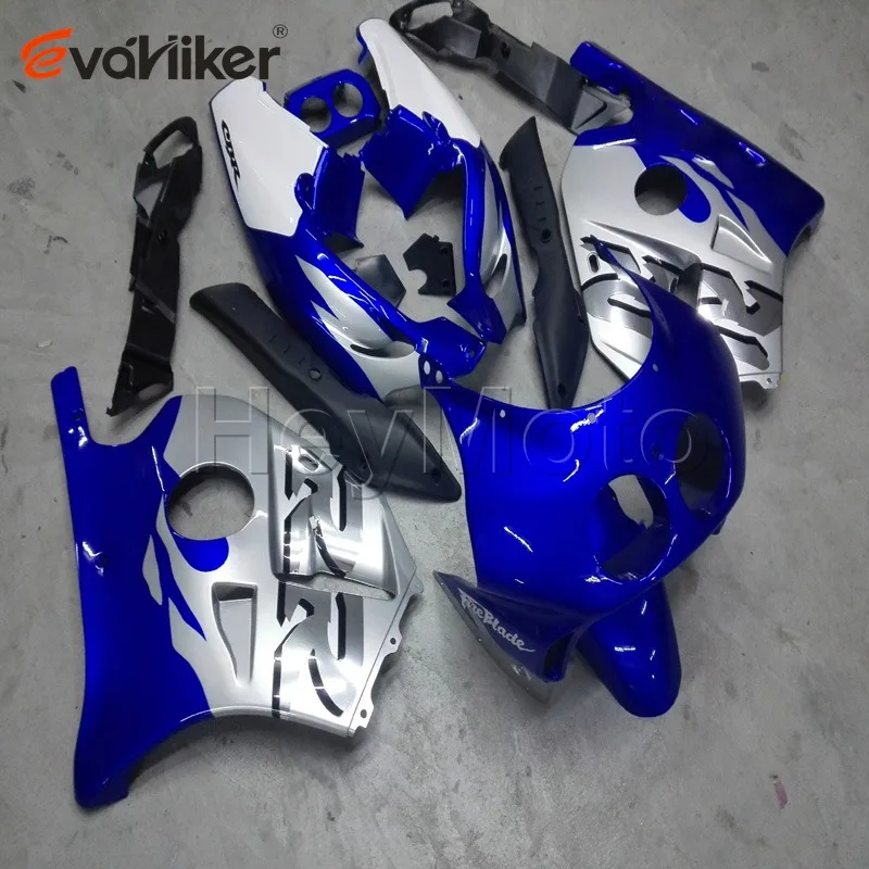 

ABS motorcycle fairing for CBR 250RR MC22 1990 1991 1992 1993 1994 1995 1996 1997 1998 1999 blue silver Injection mold